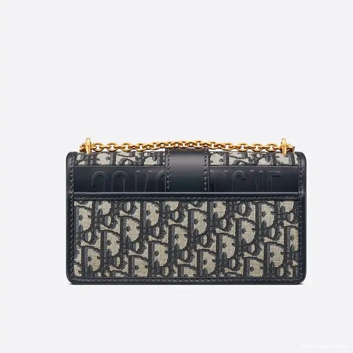 Cheap With Montaigne Blue Oblique Canvas Dior Bag 30 Motif Chain East-West 0705 Luxury